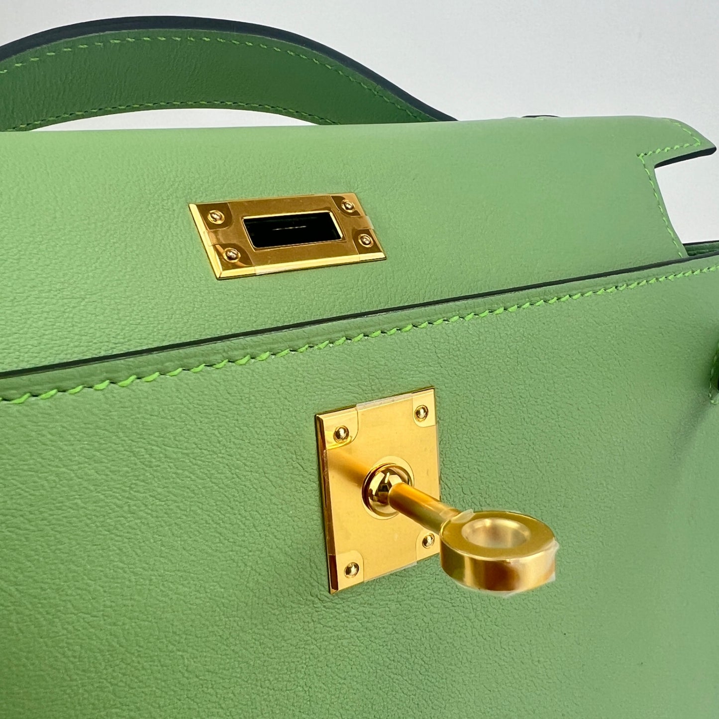 Kelly pochette ケリーポシェット Vert criquet ヴェールクリケット Swift スイフト GHW ゴールド金具 Stamp-B B刻印