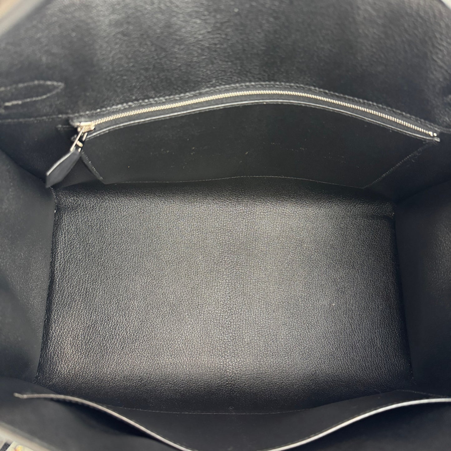 Birkin35 anate バーキン35アナーテ Stamp-W W刻印 Evergrain エヴァーグレイン Black ブラック PHW シルバー金具