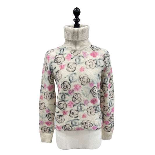 ココネージュ セーター ココマーク カメリア タートルネック S P77375