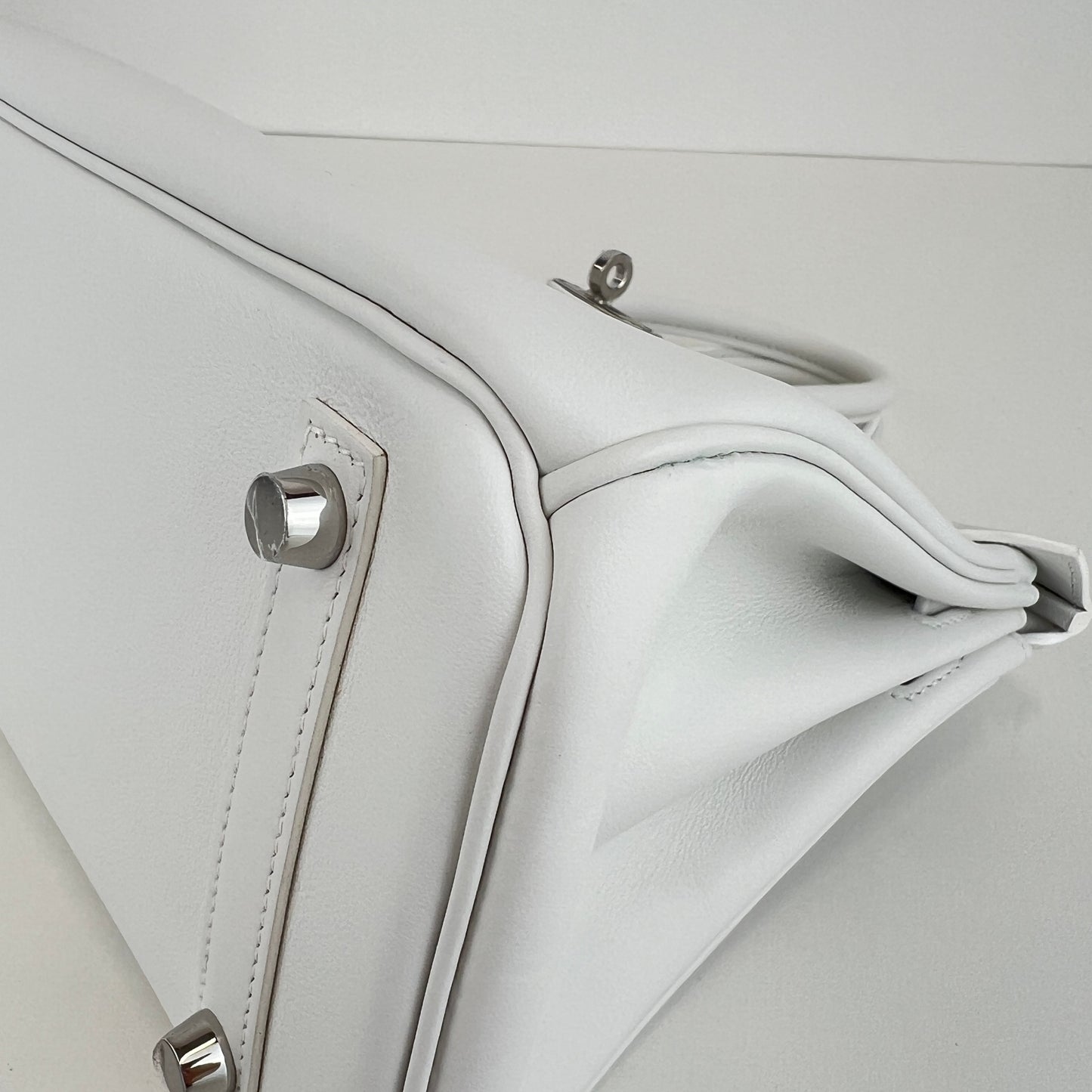 Birkin25 バーキン25 New white ニューホワイト Swift スイフト PHW シルバー金具 Stamp-W W刻印