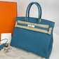 Birkin35 バーキン35 New blue jean ニューブルージーン PHW シルバー金具 Stamp-K K刻印 Togo トゴ