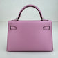Mini kelly ミニケリー　Mauve Sylvestre　PHW シルバー金具 モーヴシルベストル　Stamp-Z Z刻