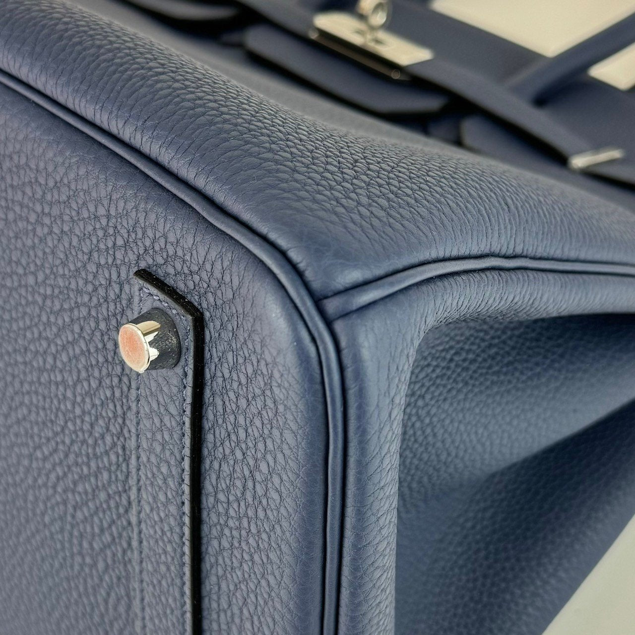 HERMES エルメス Birkin35 バーキン35 Blue de presse ブルードプリュス PHW シルバー金具 Togo トゴ Stamp-B B刻印