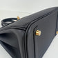 Birkin25 Verso バーキン25ヴェルソ Black/Blue saphir/ブラック/ブルーサファイヤ  GHW ゴールド金具 Togo トゴ Stamp-K K刻印