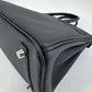 Birkin25 バーキン25 Black ブラック PHW シルバー金具 Stamp-K K刻