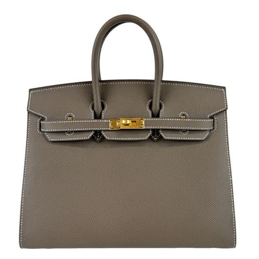 Birkin25 Sellier バーキン25セリエ Etoupe エトープ  GHW ゴールド金具 Epsom エプソン Stamp-U U刻印