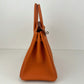Birkin25 バーキン25 Orange オレンジ  PHW シルバー金具 Togo トゴ Stamp-W W刻印