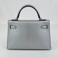 Mini kelly ミニケリー Argent アルジャン PHW シルバー金具 Stamp-K K刻印 Chevre シェーブル