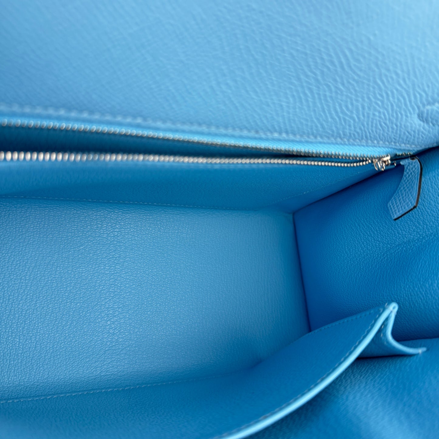 Kelly25 Sellier ケリー25セリエ Celeste セレステ  PHW シルバー金具 Epsom エプソン Stamp-K K刻印