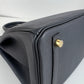 Birkin30 バーキン30 Black ブラック GHW ゴールド金具 Stamp-W W刻
