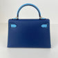 Mini kelly Special order ミニケリー スペシャルオーダー Blue navy/Celeste ブルーネイビー/セレステ PMBHW シャンパンゴールド金具 Stamp-K K刻印