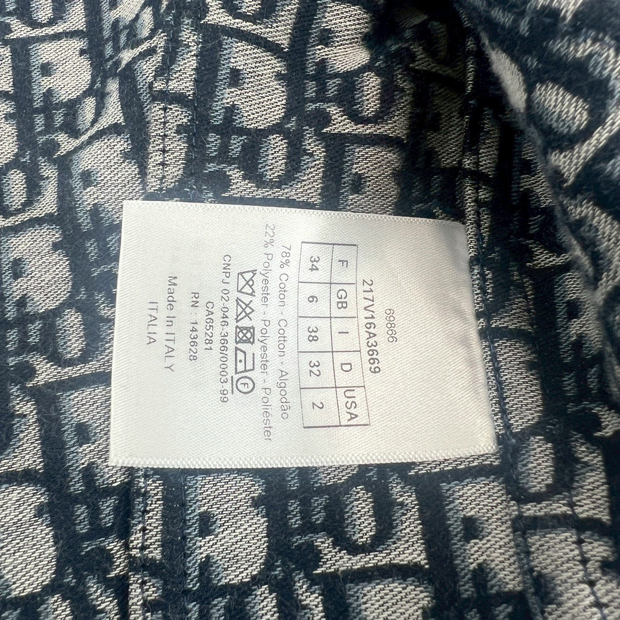 ジャケット ネイビー コットン 217V16A3669