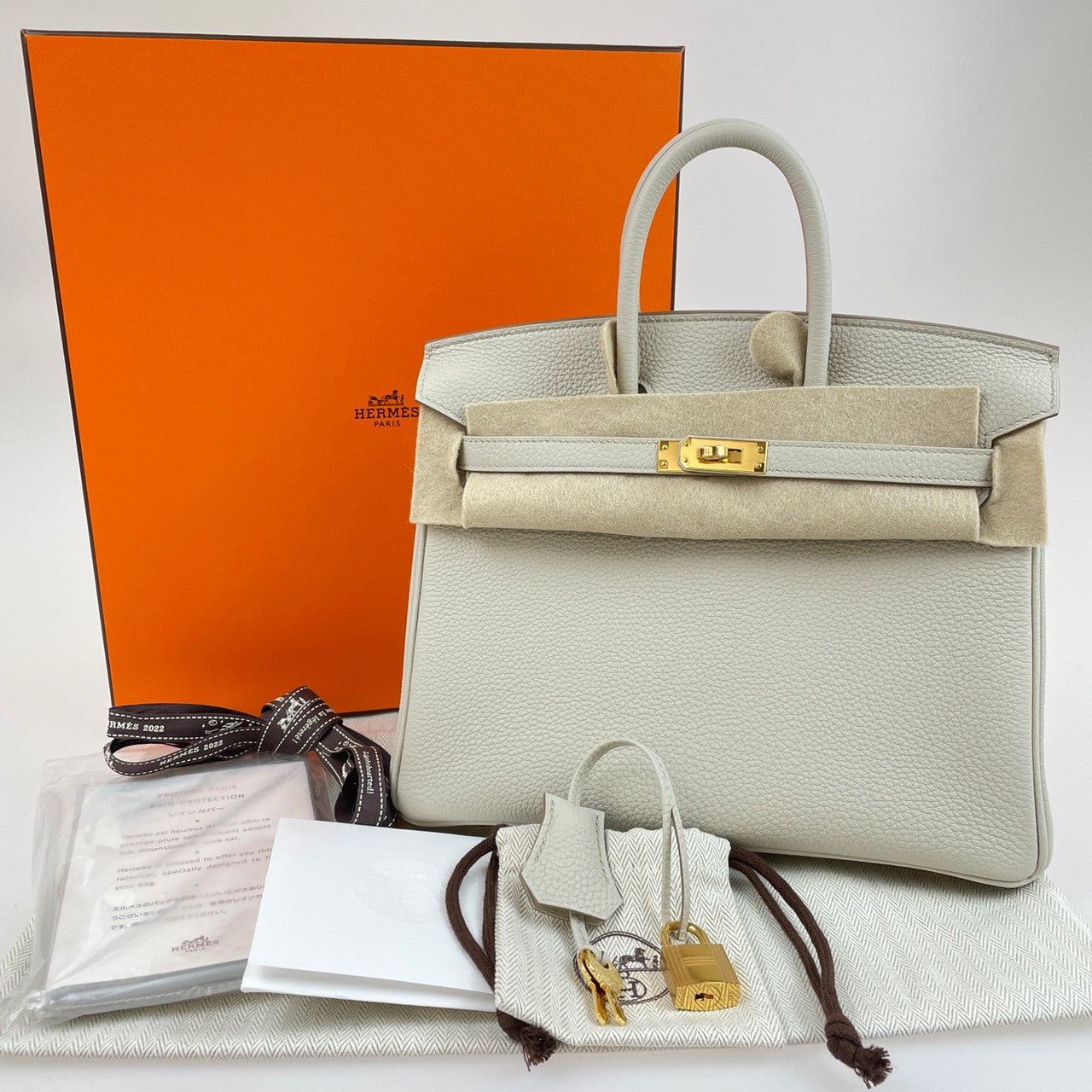 HERMES エルメス 　Birkin25 バーキン２５　Beton ベトン　Togo トゴ　ゴールド金具　U刻印