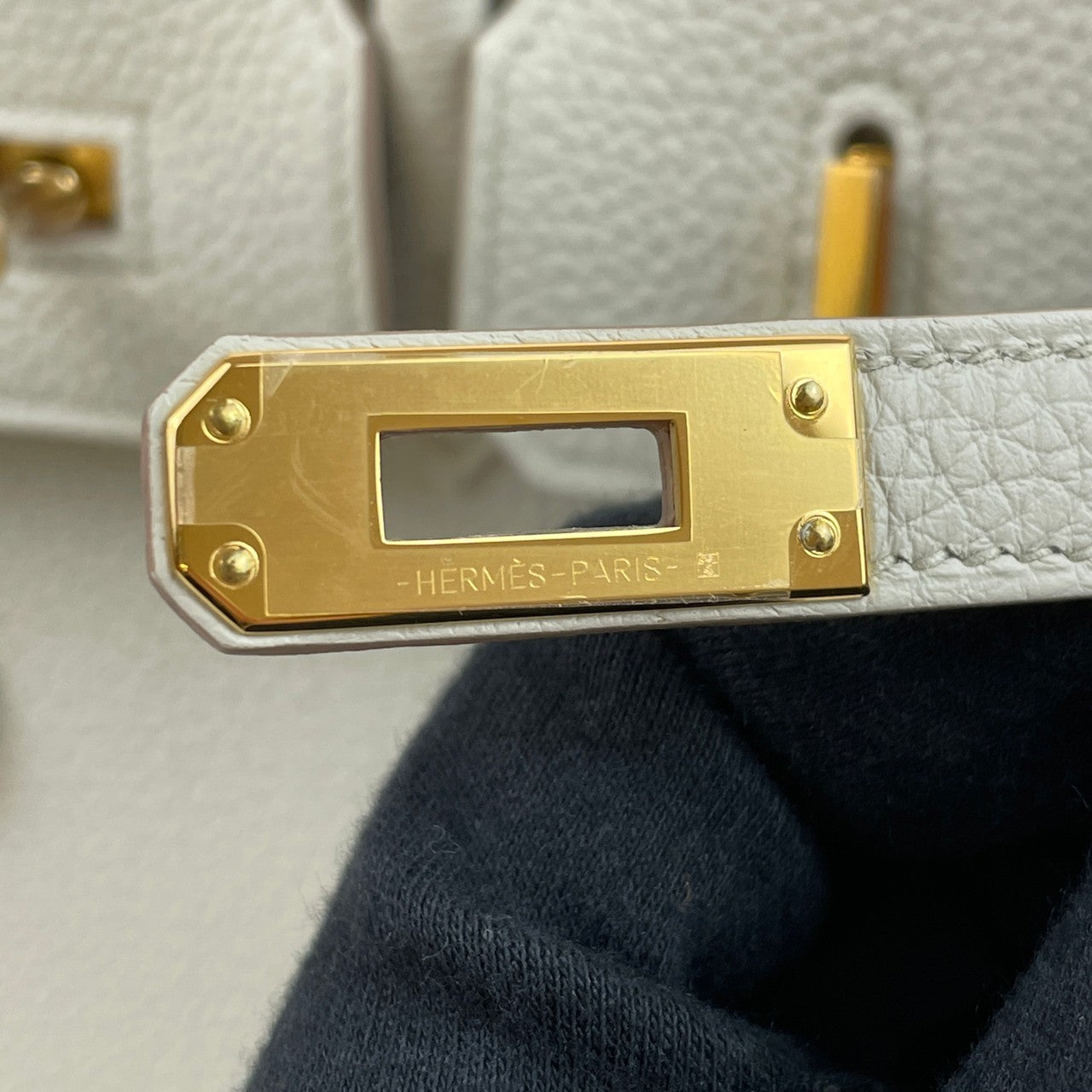 HERMES エルメス 　Birkin25 バーキン２５　Beton ベトン　Togo トゴ　ゴールド金具　U刻印