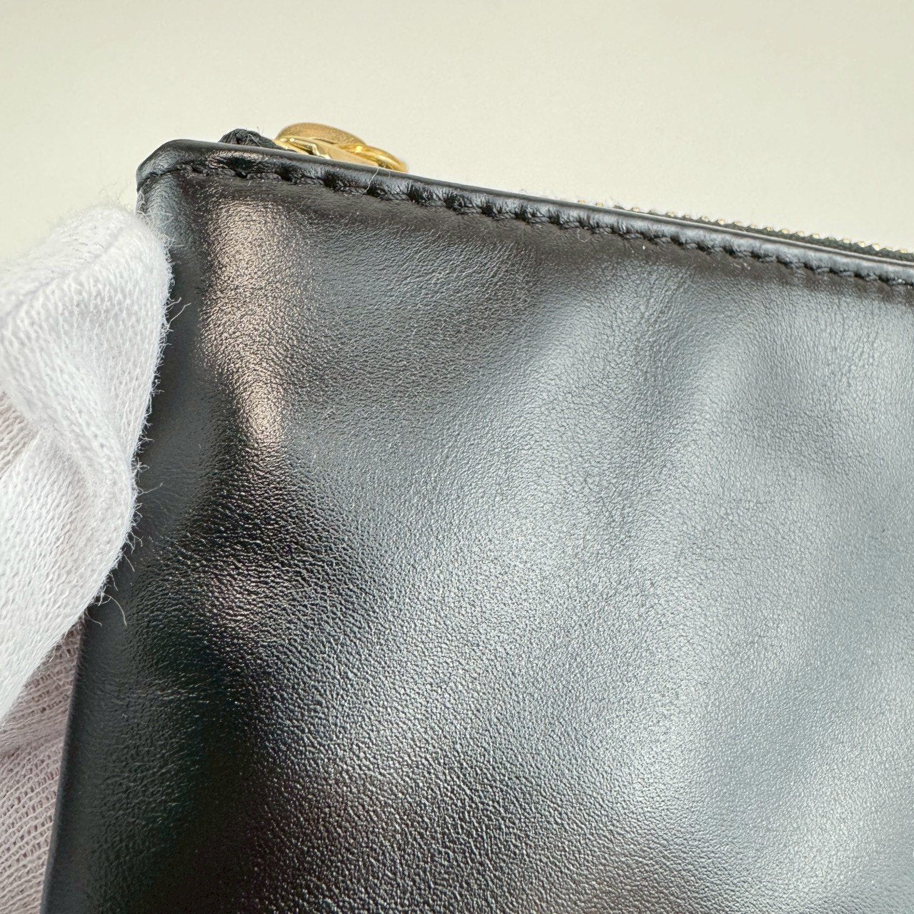 CHANEL22 スモール ブラック　黒 　ゴールド金具　シャイニーカーフスキン