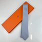 シルクタイ Faconnee ニューHタイ Faconnee New H tie GRIS GLACIER グリグラシエ ライトブルー シルク