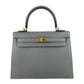 Kelly25 Sellier ケリー25 セリエ Gris mayer グリメイヤー Epsom エプソン GHW ゴールド金具 B刻 ハンドバッグ レディースバッグ