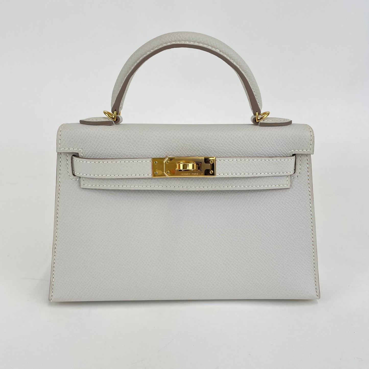 Mini kelly ミニケリー Gris perle グリペール  GHW ゴールド金具 Epsom エプソン Stamp-B B刻印