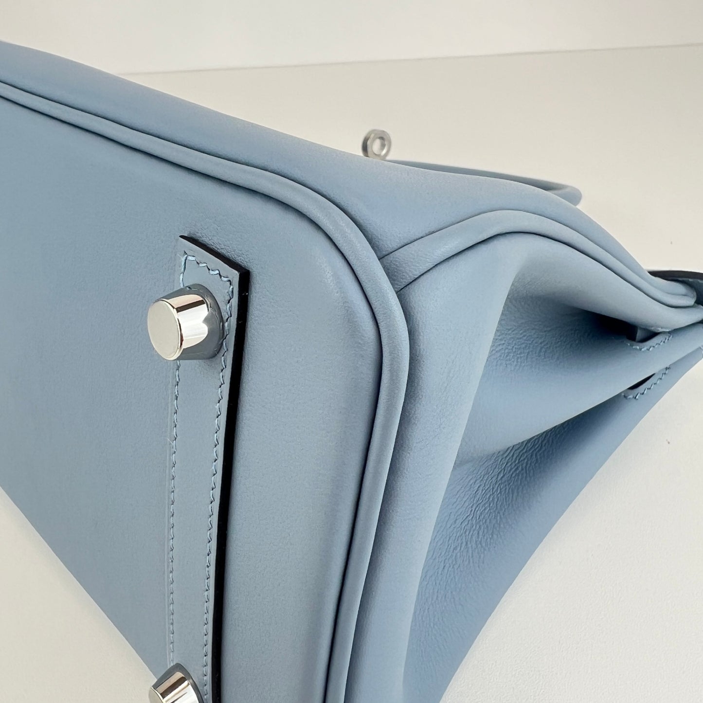 Birkin25 バーキン25 Blue lin  ブルーリン　PHW シルバー金具 Swift スイフト　Stamp-K K刻