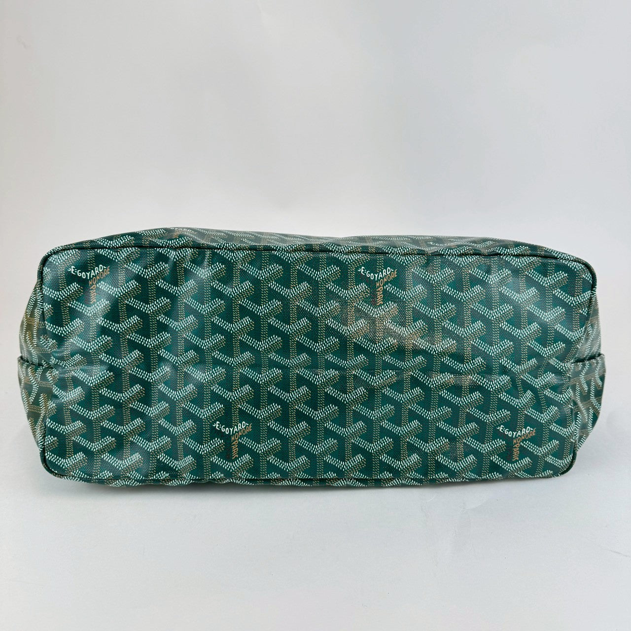 サンルイPM グリーン Green ゴヤールディンキャンバス シュヴロッシュカーフスキン