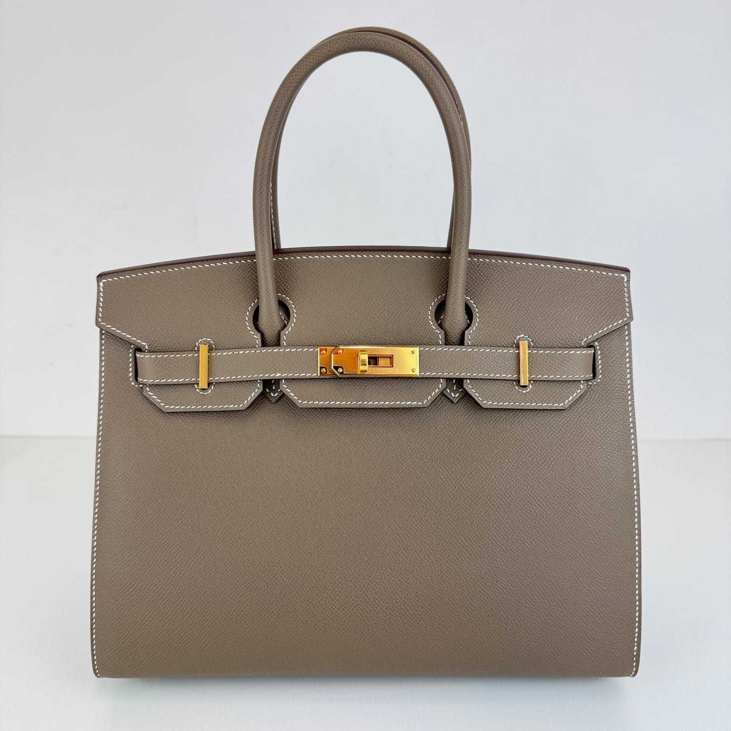 Birkin30 sellier バーキン30セリエ Stamp-W W刻印 Epsom エプソン Etoupe エトープ GHW ゴールド金具