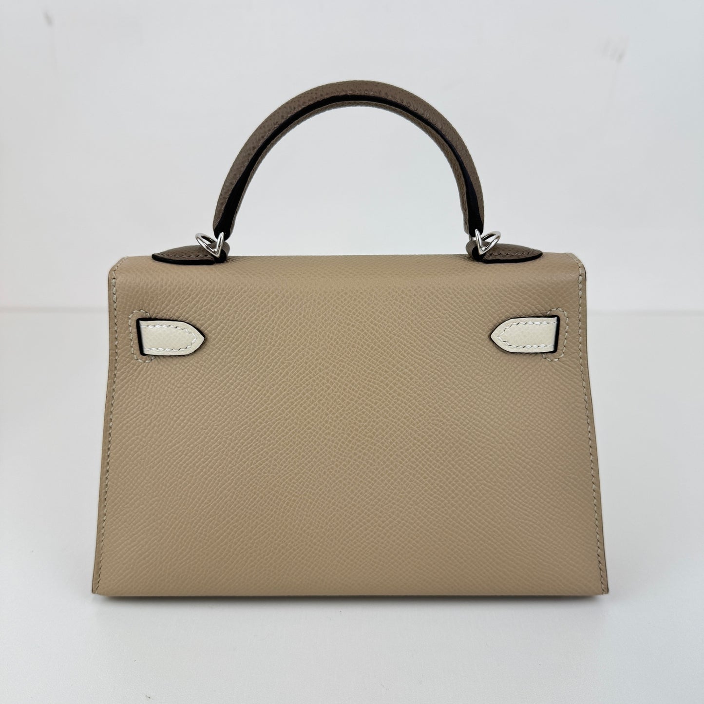 Mini kelly tricolor ミニケリートリコロール Trench トレンチ PHW シルバー金具 Stamp-K K刻印 Epsom エプソン