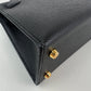 Mini kelly ミニケリー Black ブラック GHW ゴールド金具 Stamp-W W刻印 Epsom エプソン