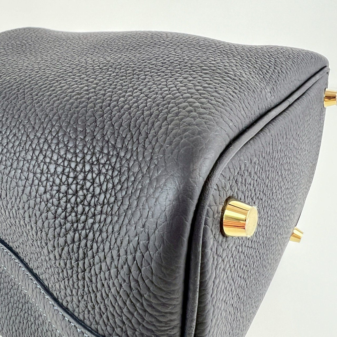 Picotin Lock PM ピコタンロック18 Blue nuit ブルーニュイ Taurillon clemence トリヨンクレマンス crocodile クロコダイル GHW ゴールド金具 Stamp-B B刻印
