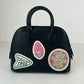 Hermès エルメス Bolide 1923 mini Pique Colle ボリード1923ミニ ピケ コレ 100周年記念モデル Stamp-W W刻印 Chevre シェーブル Black ブラック PHW シルバー金具