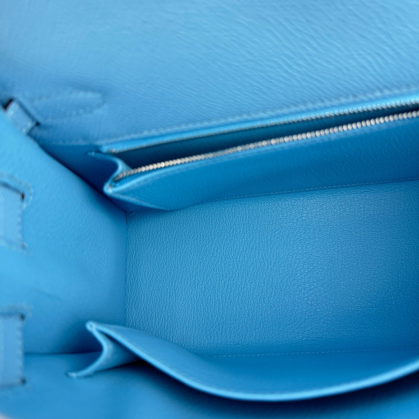 Kelly25 Sellier ケリー25セリエ Celeste セレステ  PHW シルバー金具 Epsom エプソン Stamp-K K刻印