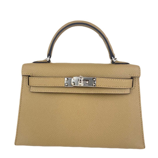 Mini kelly ミニケリー Epsom エプソン Poussiere プシエール  PHW シルバー金具 Stamp-W W刻印