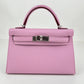 Mini kelly ミニケリー Mauve sylvestre モーヴシルベストル Epsom エプソン PHW シルバー金具 Stamp-K K刻印