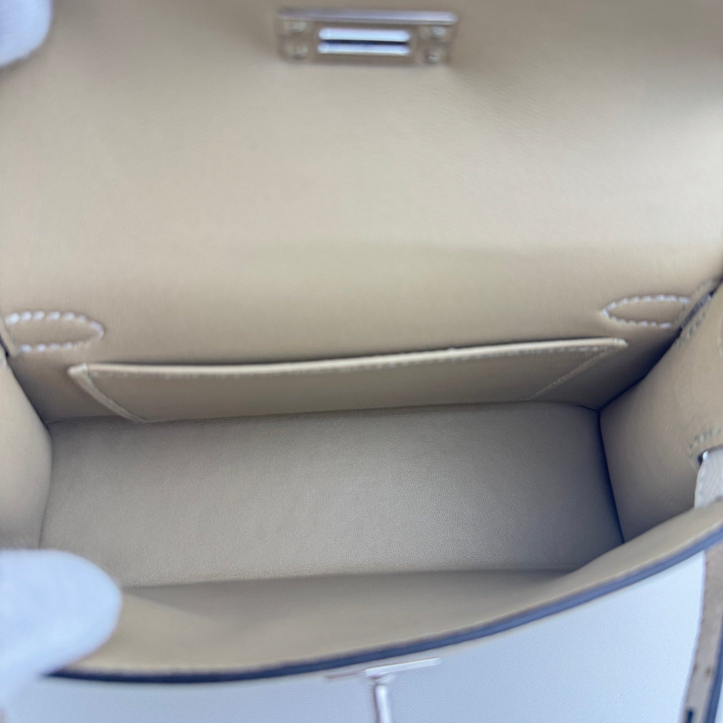 Mini kelly tricolor ミニケリートリコロール Trench トレンチ PHW シルバー金具 Stamp-K K刻印 Epsom エプソン