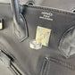 Birkin25 rock バーキン25ロック Black ブラック Veau Volupto ヴォーヴォリュプト PHW シルバー金具 Stamp-B B刻印