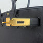 Birkin30 バーキン30 Black ブラック GHW ゴールド金具 Stamp-W W刻