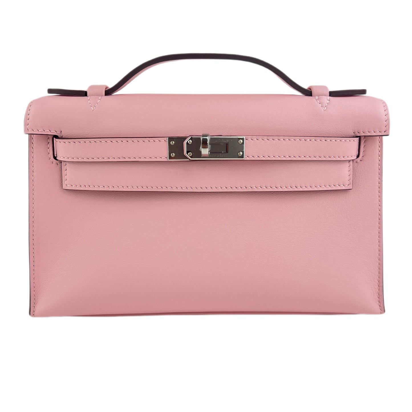 Pochette kelly ポシェットケリー Rose sakura ローズサクラ Swift スイフト PHW シルバー金具 Stamp-K K刻印