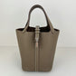 Picotin Lock PM ピコタンロック18 Etoupe エトープ  PHW シルバー金具    Taurillon clemence トリヨンクレマンス  Stamp-W W刻印