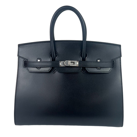 Birkin25  バーキン25　Black ブラック  PHW シルバー金具 Box ボックス Stamp-W W刻印