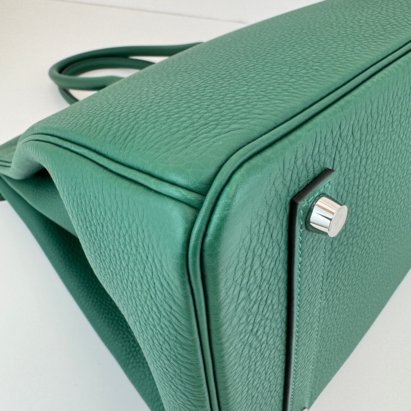 Birkin35 バーキン35 Vert moyen ヴェールモワイヤン Togo トゴ PHW シルバー金具 Stamp-K K刻印