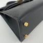 Mini kelly ミニケリー Black ブラック GHW ゴールド金具 Stamp-W W刻印 Epsom エプソン