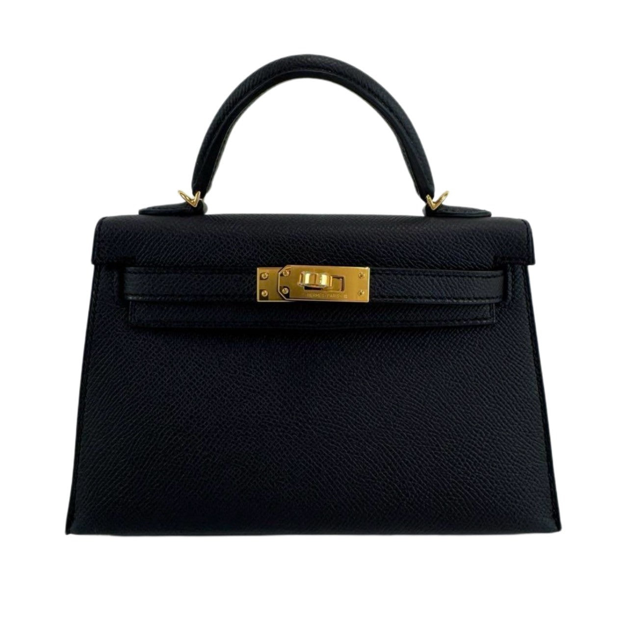 Mini kelly ミニケリー Black ブラック Epsom エプソン GHW ゴールド金具 Stamp-K K刻印