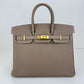 Birkin25 バーキン25 Etoupe エトープ  GHW ゴールド金具 Togo トゴ Stamp-W W刻印