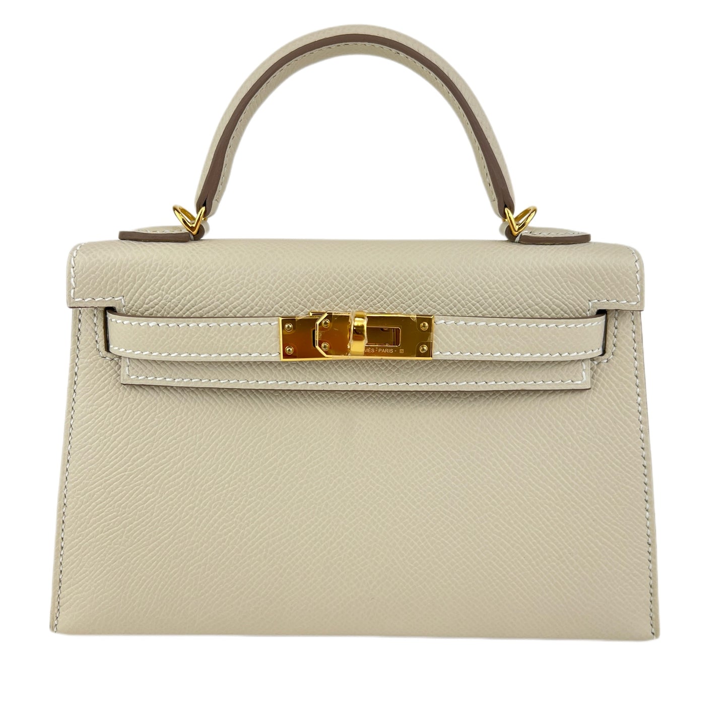 Mini kelly ミニケリー Craie クレ Epsom エプソン GHW ゴールド金具 Stamp-K K刻印