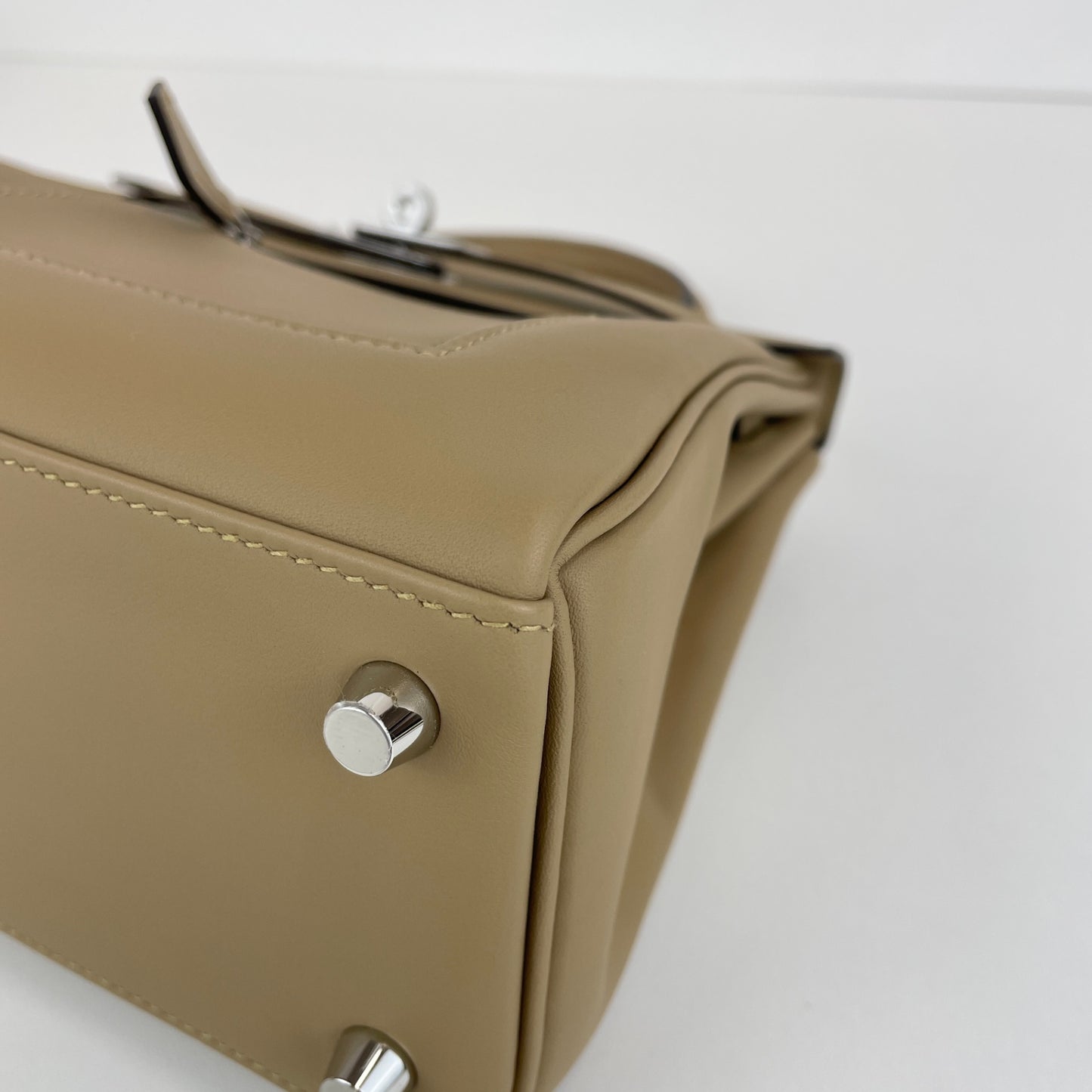 Kelly25 colormatic ケリー25カラーマティック Poussiere プシエール PHW シルバー金具 Stamp-K K刻