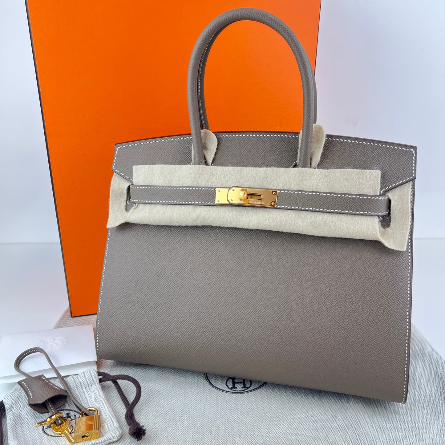 Birkin30 バーキン30 Etoupe エトープ GHW ゴールド金具 Stamp-W W刻印 Epsom エプソン