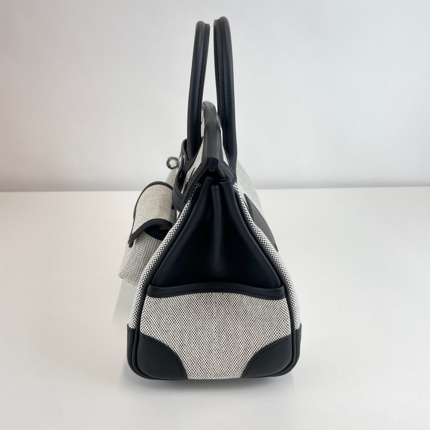 Birkin25 cargo バーキン25カーゴ Black ブラック  PHW シルバー金具 Toile goelan/Swift Stamp-K K刻印