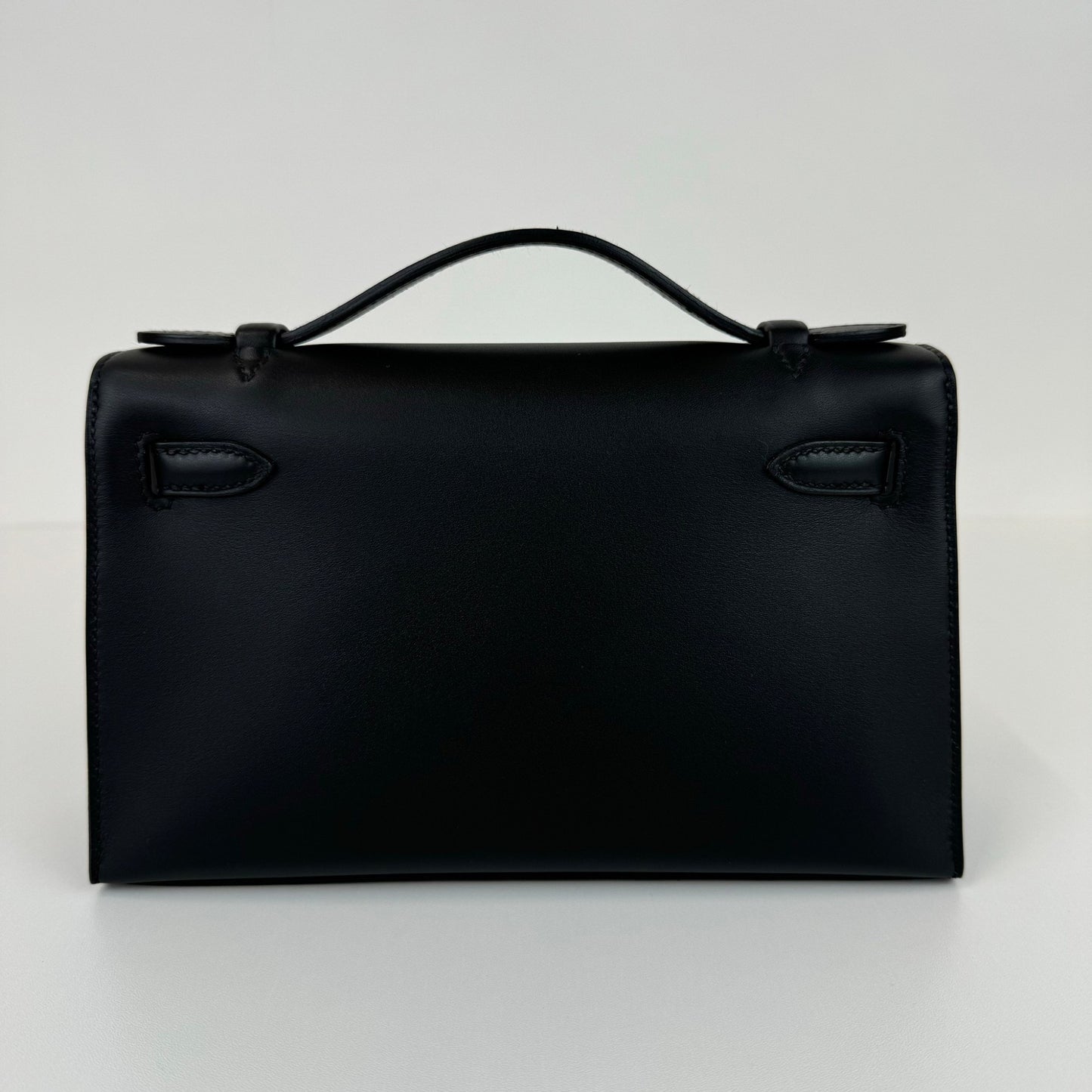 Pochette kelly ポシェットケリー Stamp-W W刻印 Swift スイフト Black ブラック GHW ゴールド金具