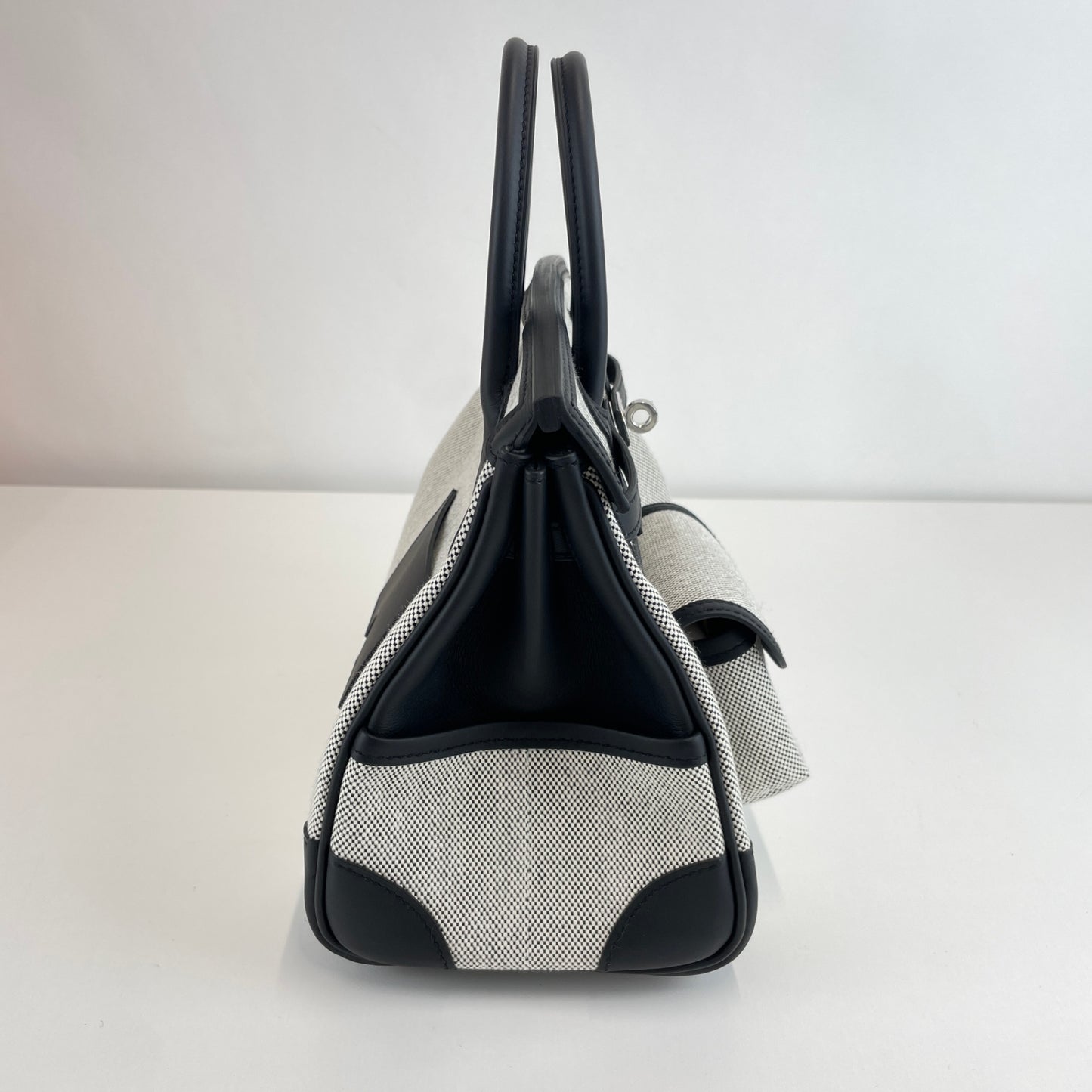 Birkin25 cargo バーキン25カーゴ Black ブラック  PHW シルバー金具 Toile goelan/Swift Stamp-K K刻印