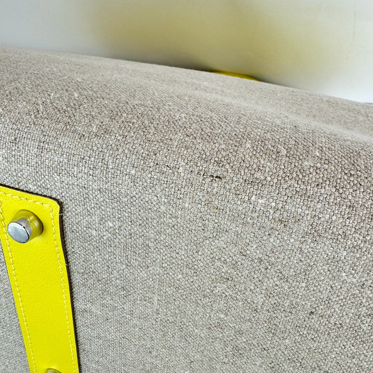 Haut a courries 40 Combi オータクロア40コンビ　Yellow イエロー　PHW シルバー金具　Stamp-D D刻印
