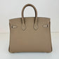 Birkin25 バーキン25 Etoupe エトープ PHW シルバー金具 Stamp-K K刻印 Togo トゴ ハンドバッグ